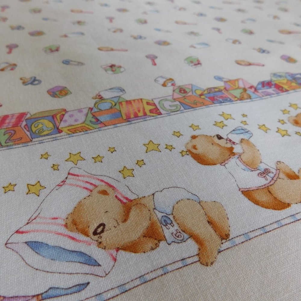 OOP Alexander Henry baby bear border print cotton fabric nursery quilt material - Picture 11 of 16
